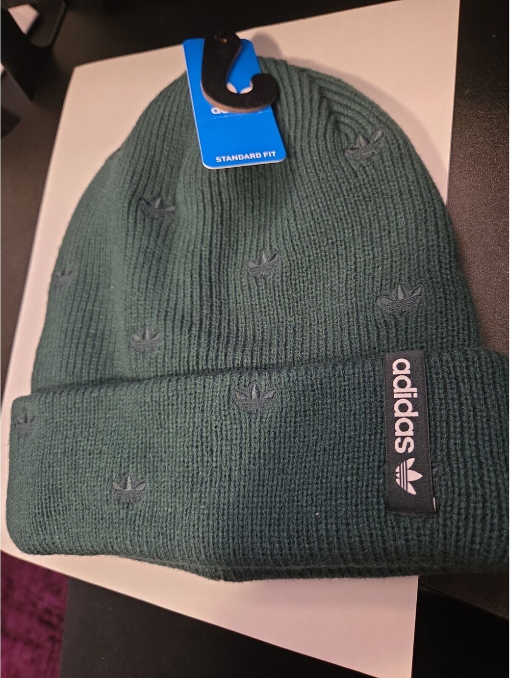 Adidas Originals Embroidery Beanie OFSA Mineral Green NWT